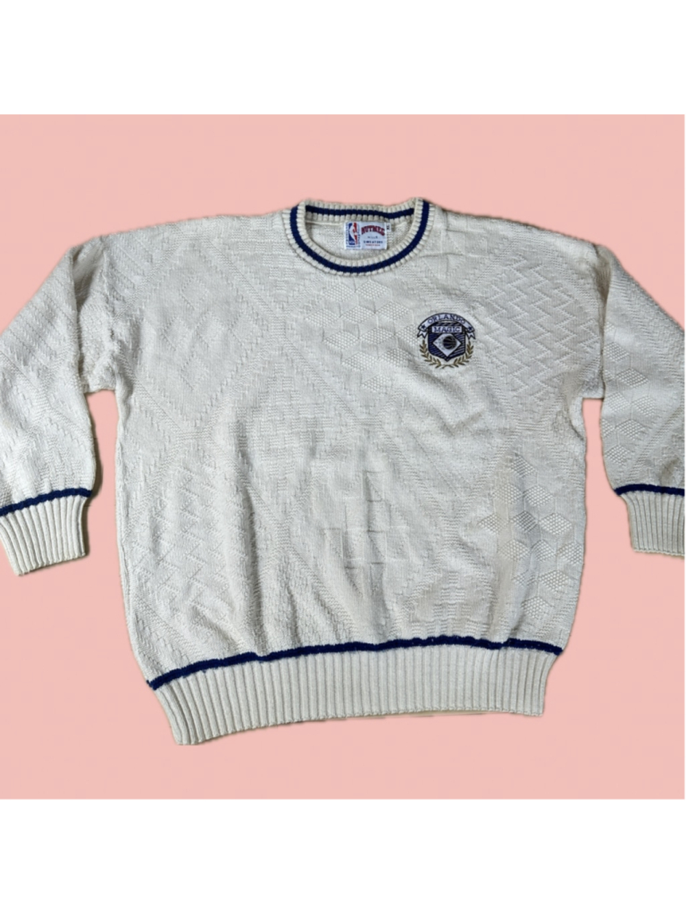 Vintage 90s Nutmeg Mills Orlando Magic NBA Cotton Sweater XL USA